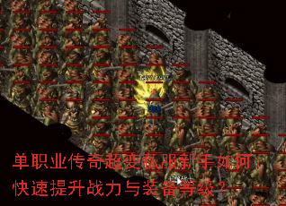 单职业传奇超变私服新手如何快速提升战力与装备等级? 单职业传奇超变私服新手如何快速提升战力与装备等级?