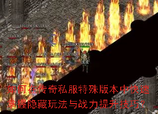 如何在传奇私服特殊版本中快速掌握隐藏玩法与战力提升技巧? 如何在传奇私服特殊版本中快速掌握隐藏玩法与战力提升技巧?