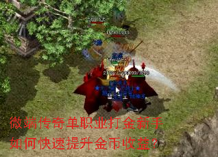 微端传奇单职业打金新手如何快速提升金币收益? 微端传奇单职业打金新手如何快速提升金币收益?