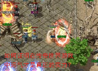 如何证明在传奇世界游戏中运气才是真正的实力? 如何证明在传奇世界游戏中运气才是真正的实力?