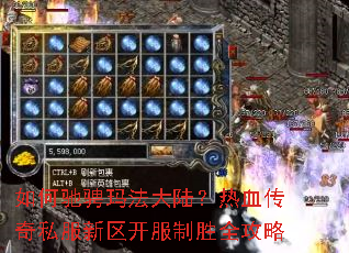 如何驰骋玛法大陆?热血传奇私服新区开服制胜全攻略 如何驰骋玛法大陆?热血传奇私服新区开服制胜全攻略