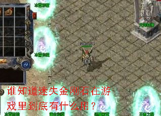 谁知道迷失金刚石在游戏里到底有什么用? 谁知道迷失金刚石在游戏里到底有什么用?