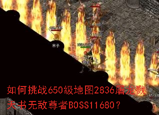 如何挑战650级地图2836屠龙戮天书无敌尊者BOSS11680? 如何挑战650级地图2836屠龙戮天书无敌尊者BOSS11680?