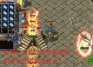 如何打造超级变态新服单职业的亿万攻击角色? 如何打造超级变态新服单职业的亿万攻击角色?
