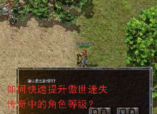 如何快速提升傲世迷失传奇中的角色等级? 如何快速提升傲世迷失传奇中的角色等级?