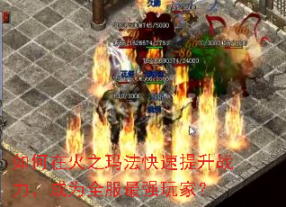 如何在火之玛法快速提升战力,成为全服最强玩家? 如何在火之玛法快速提升战力,成为全服最强玩家?