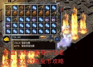 热血传奇中哪里打钱最快?求高效刷金币攻略 热血传奇中哪里打钱最快?求高效刷金币攻略