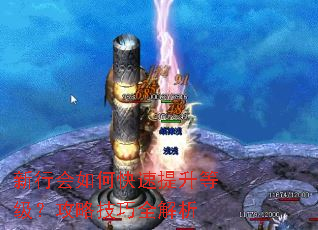 新行会如何快速提升等级?攻略技巧全解析 新行会如何快速提升等级?攻略技巧全解析