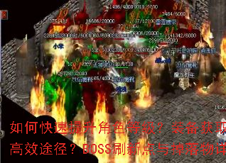 如何快速提升角色等级?装备获取有哪些高效途径?BOSS刷新点与掉落物详解 如何快速提升角色等级?装备获取有哪些高效途径?BOSS刷新点与掉落物详解